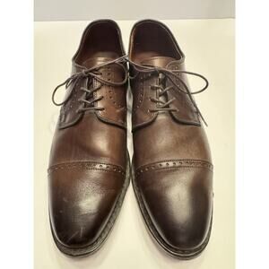 Size 11 D Allen Edmonds Clifton Brown Leather Cap Toe Lace Up Dress Shoes Oxford